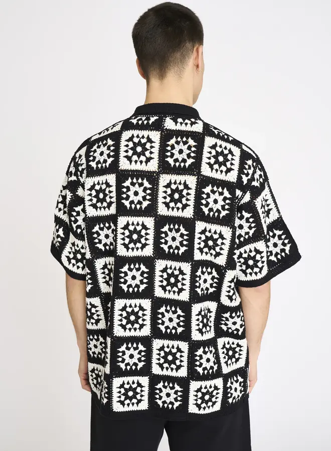 Resteröds Gehaak Shirt Leon30252-2600 - 9001-black