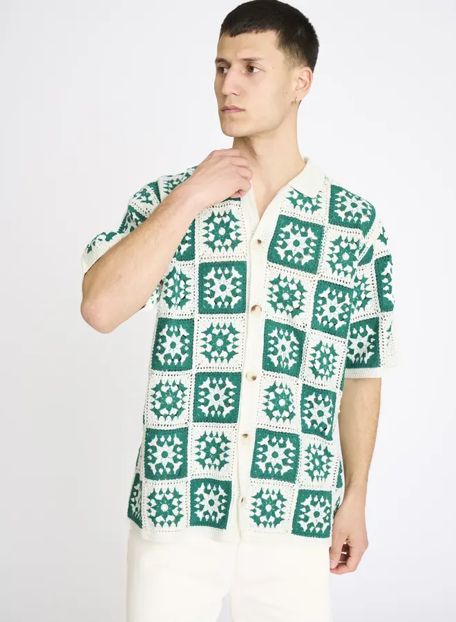 Resteröds Gehaakt Shirt leon 30252-2600 - 8156-green