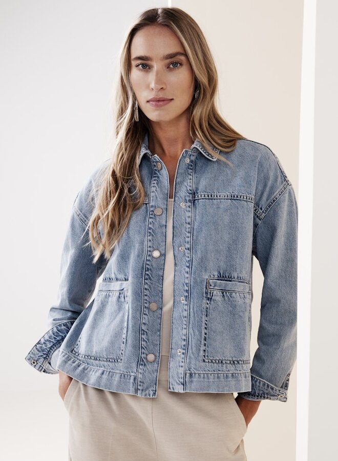 Spijkerjas 212986 - 17893 Light Blue Random Washed