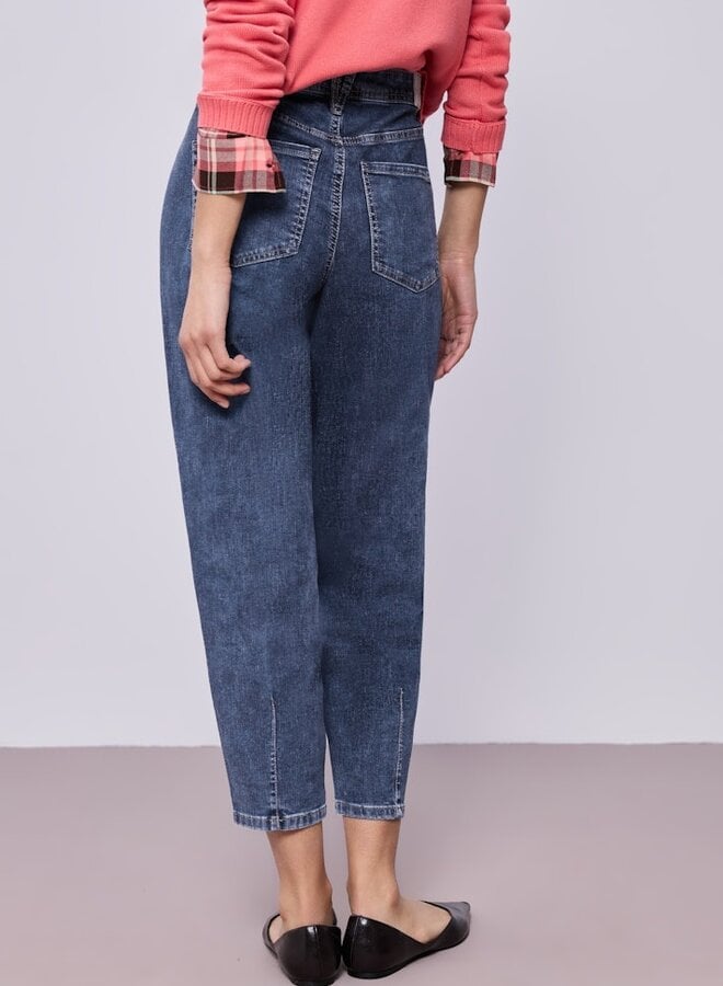 Street One Jeans Barrel 380585 - 17816 Medium Blue Washed