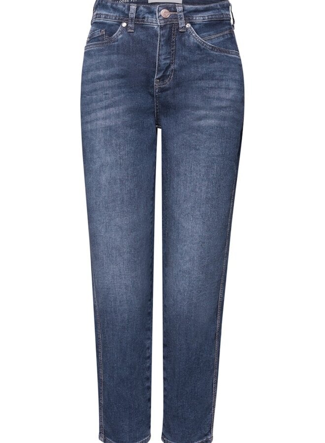 Street One Barrel Jeans 380585 - 17816 Medium Blue Washed