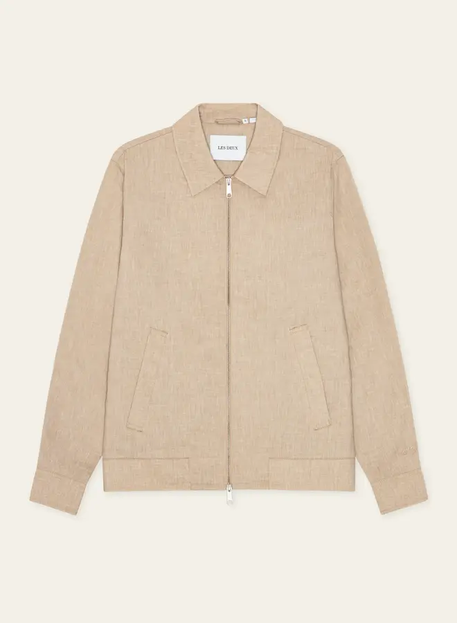 Les Deux Linnen Overshirt Como 1001343 - 815 Light Sand