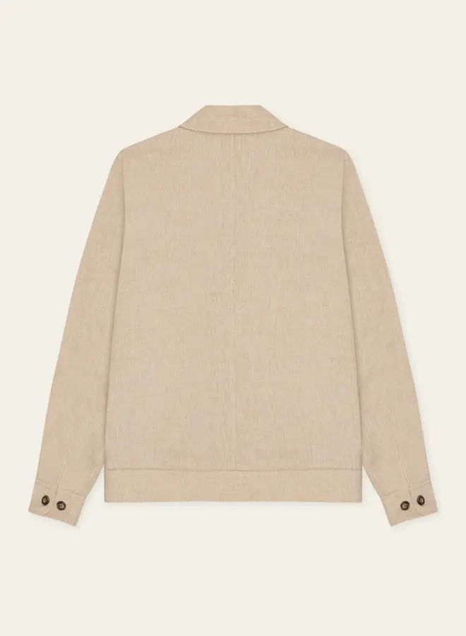 Les Deux Linnen Overshirt Como 1001343 - 815 Light Sand