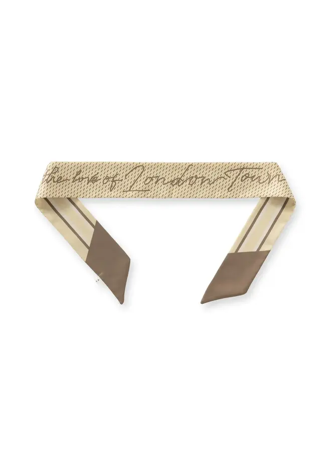 Yaya Sjaal The Love Of London Town 03-501049-602 - 990511Tan Brown Dessin