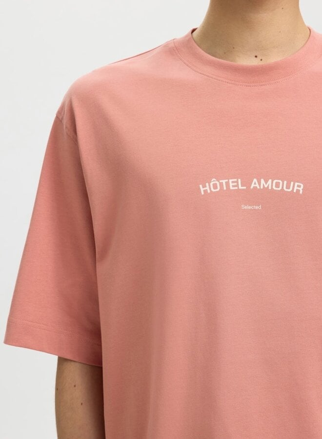 Selected  T-shirt HOTEL AMOUR 16100453 -  Rose Dawn