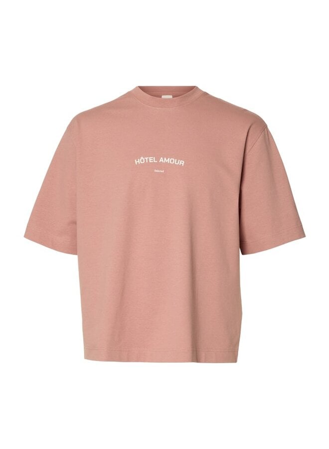 Selected  T-shirt HOTEL AMOUR 16100453 -  Rose Dawn