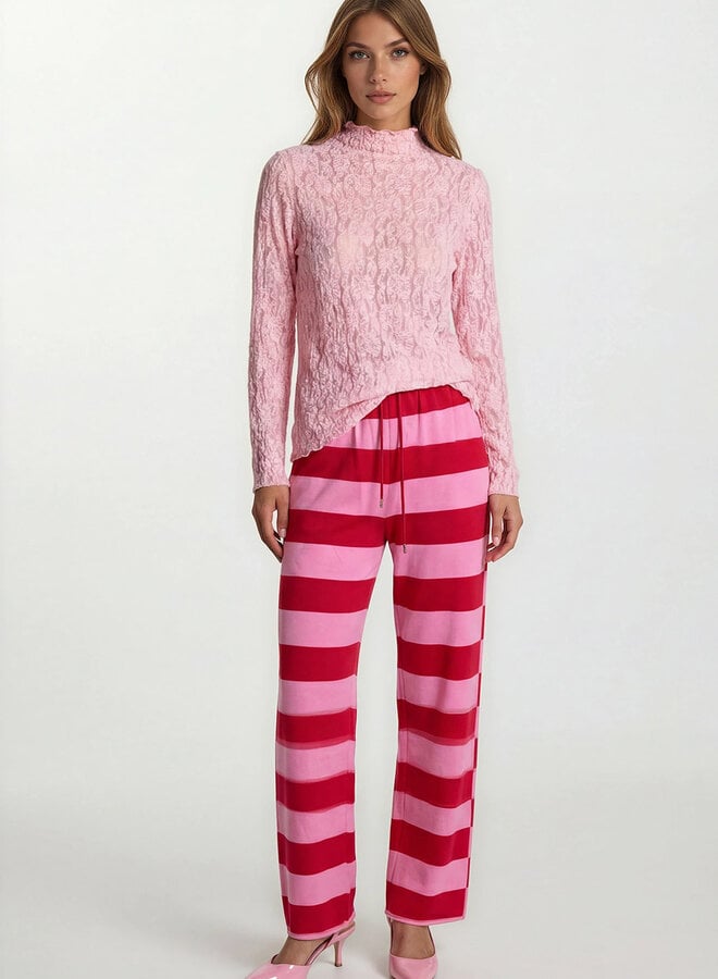 Turquoise By Daan Top Mesh 5230 - Licht Rose