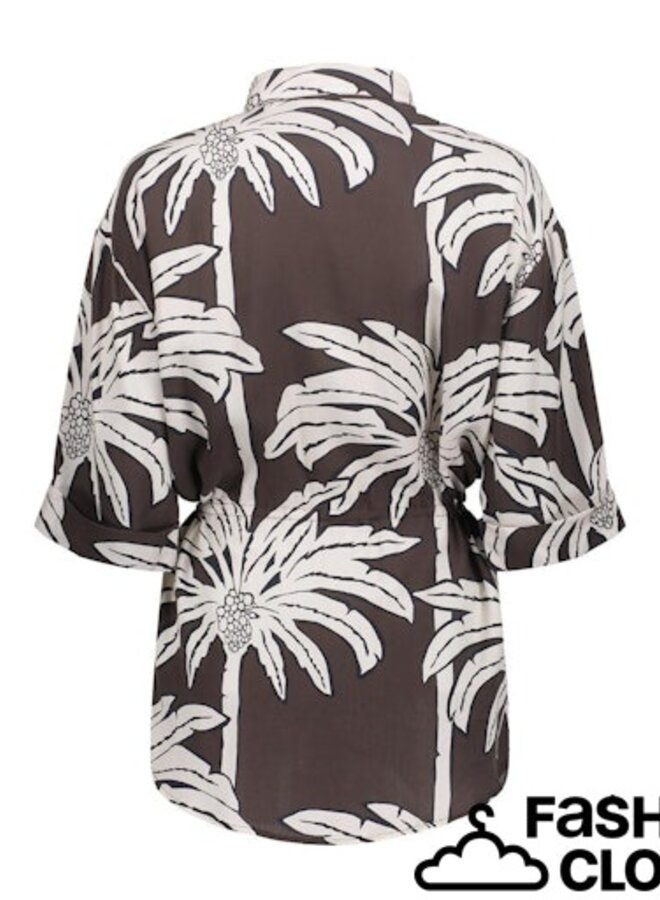 Geisha Blouse 63293 -20 - 775 Brown/off White