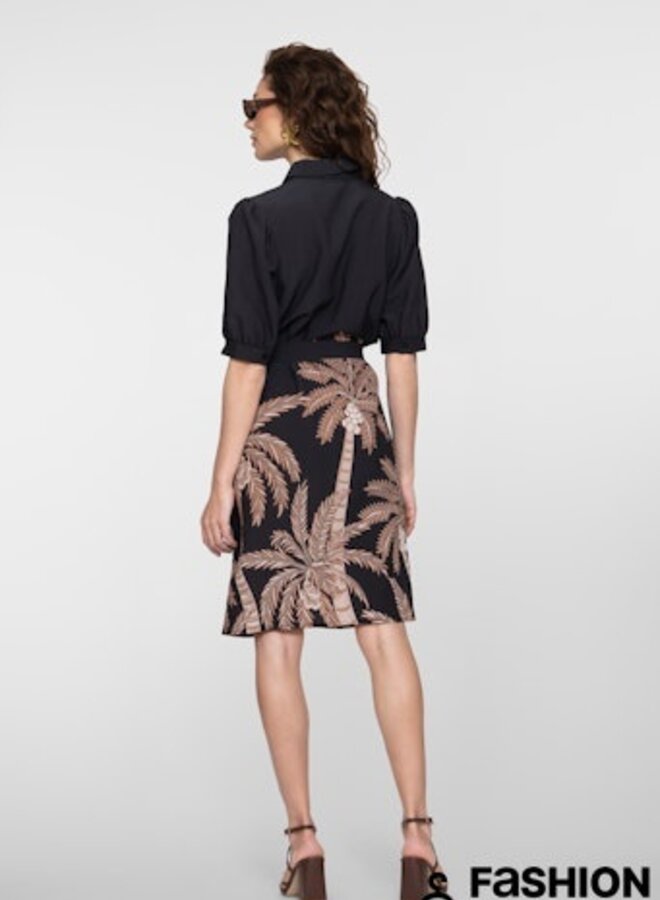 Geisha Jurk 67107-20 - 999 Black/Camel