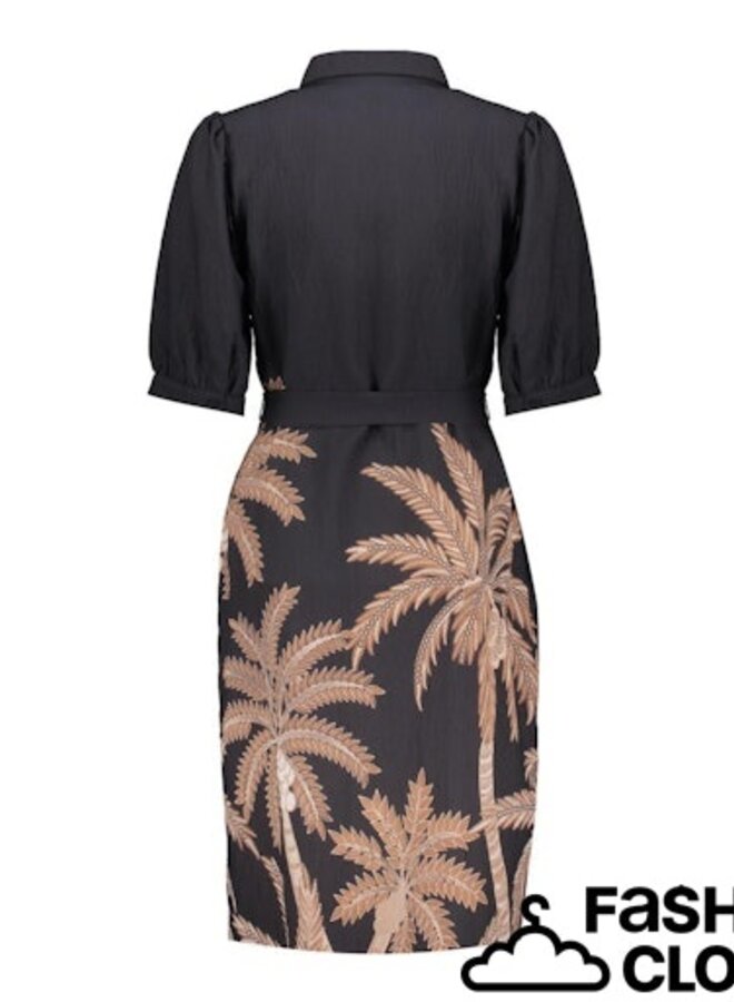 Geisha Jurk 67107-20 - 999 Black/Camel