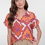 Geisha Blouse 63247-20 - 718 Ecru/Mango/Purple