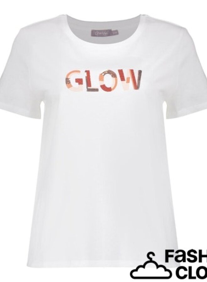 Geisha T-Shirt 62084-41 - 10 Off-White/Light Pink