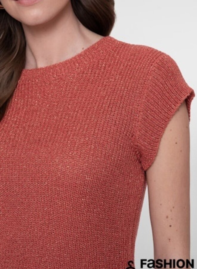 Geisha Trui 64082-70 - 743 Stone Red/Gold