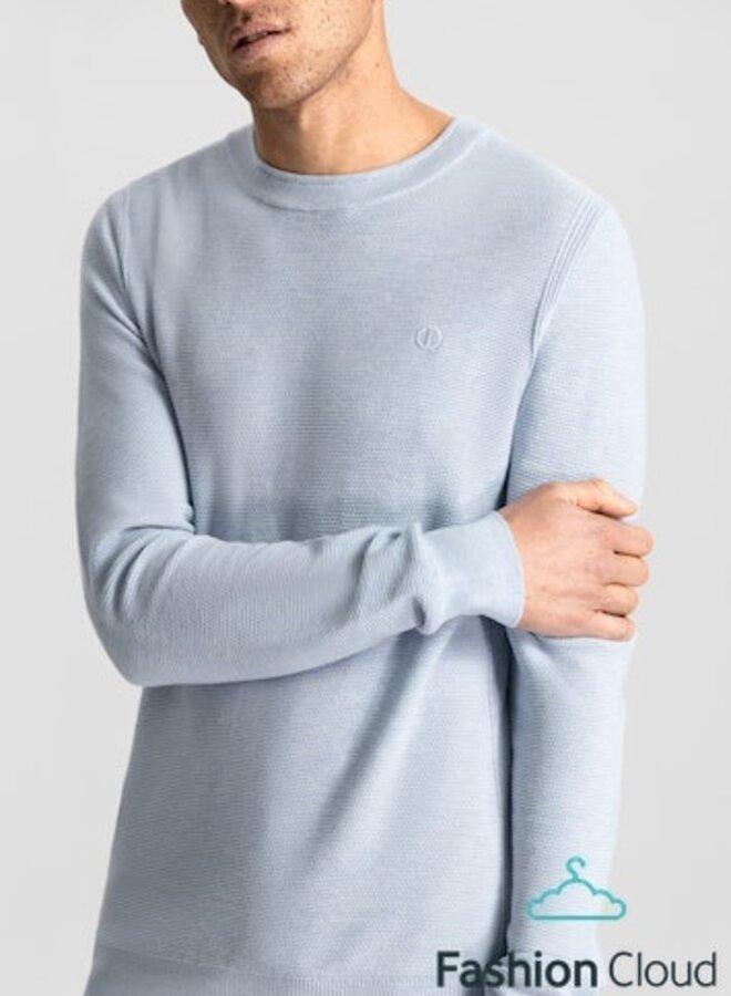 Dstrezzed Mercury Crew Melange Slub Trui 405566-NOS - 646 Lt. Blue