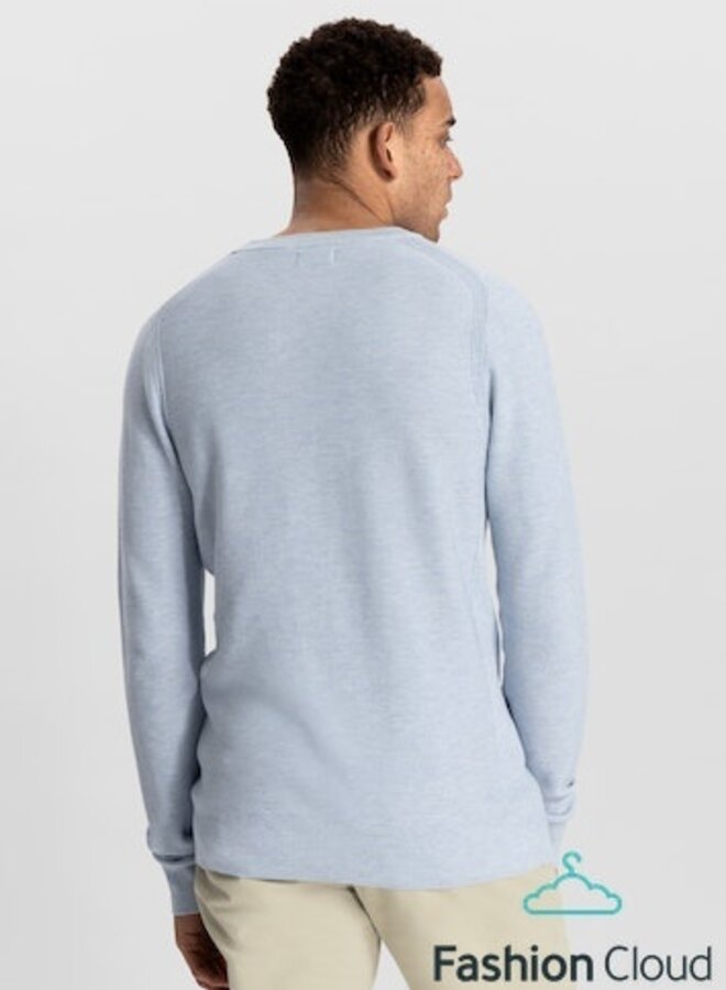 Dstrezzed Mercury Crew Melange Slub Trui 405566-NOS - 646 Lt. Blue