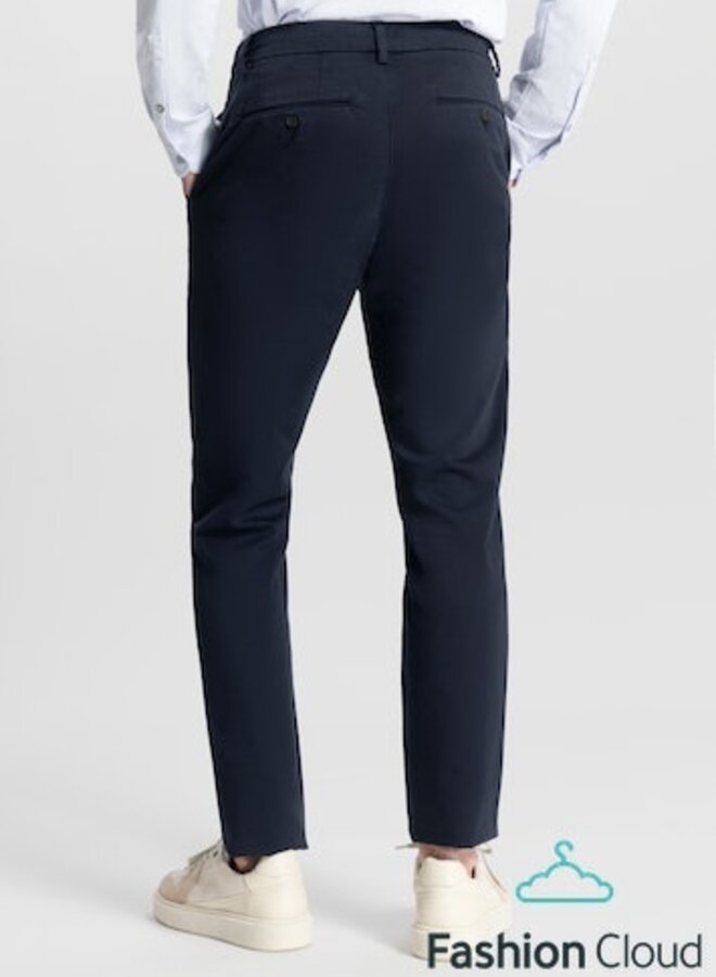 Dstrezzed Lancaster Tapered Jogger Twill Knit Broek 501700-NOS - 649 Dk. Navy