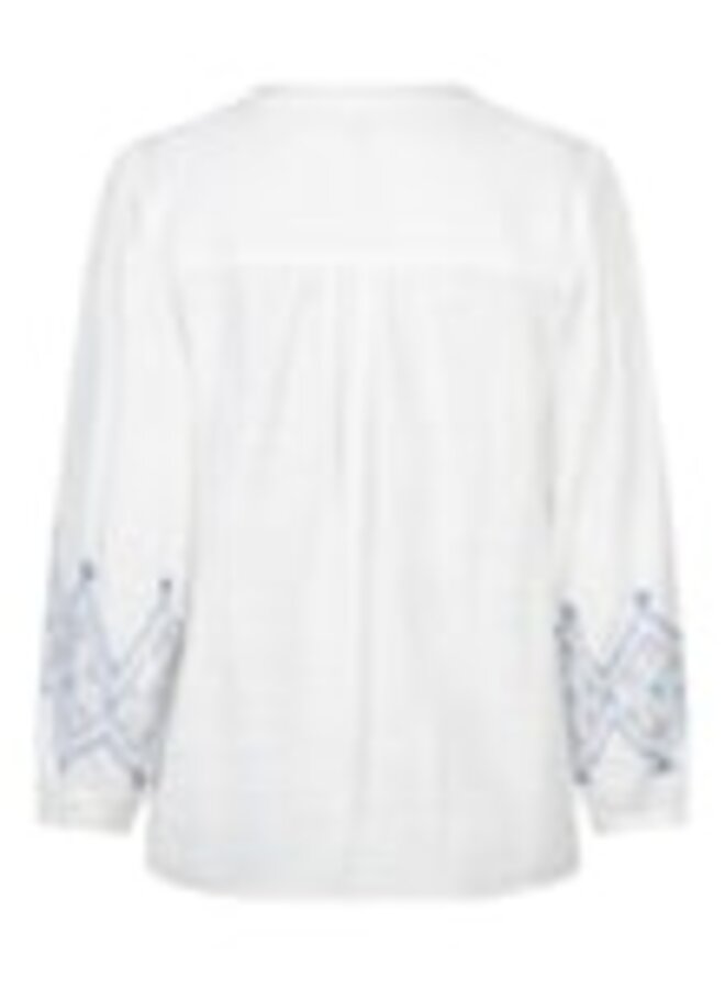 Red button Blouse SRB4829 - 384 Wit