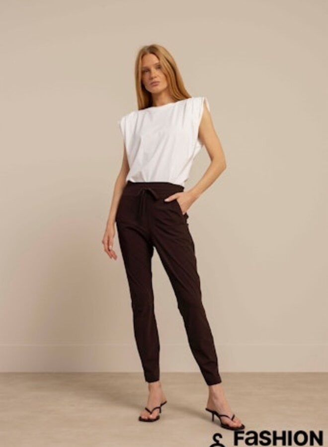 Studio anneloes Startup Summer Trousers Broek 94777 - 8700 Espresso