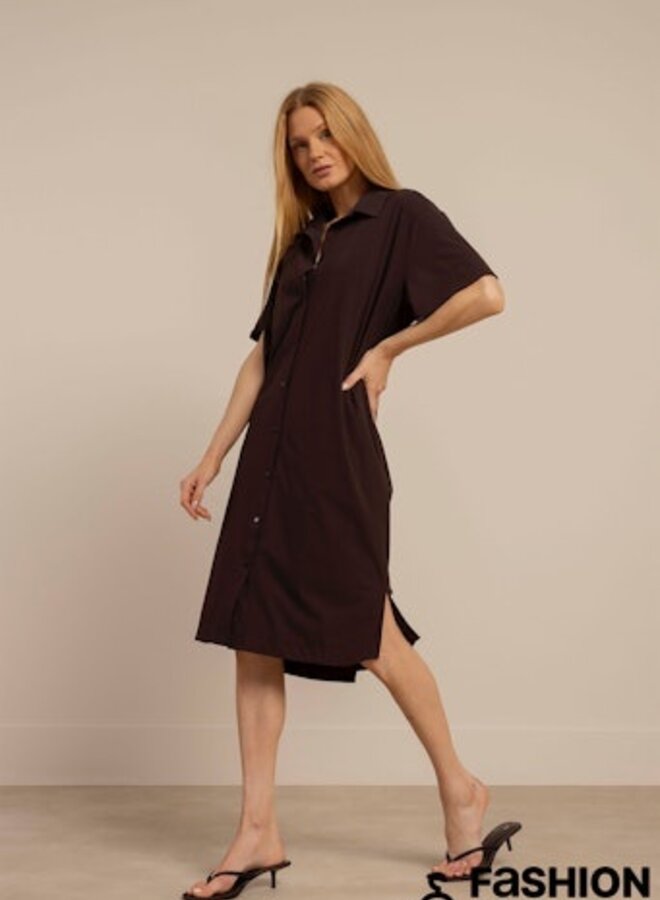 Studio Anneloes Jurk Louni 91543 - 8700 Espresso