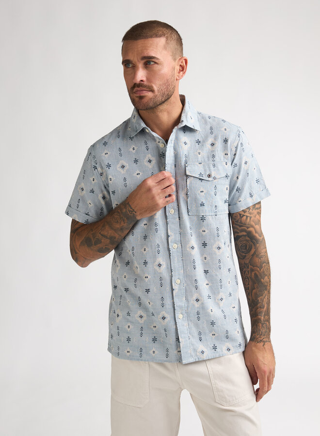 Petrol Shirt M-1060-SIS412 - 5195 Marble Blue
