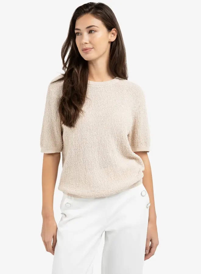 Yaya T-Shirt 01-000564-603 - Desert Beige Dessin