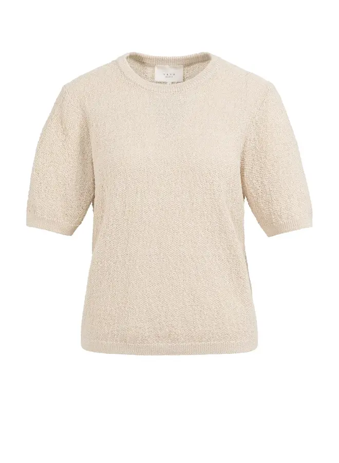 Yaya T-Shirt 01-000564-603 - Desert Beige Dessin