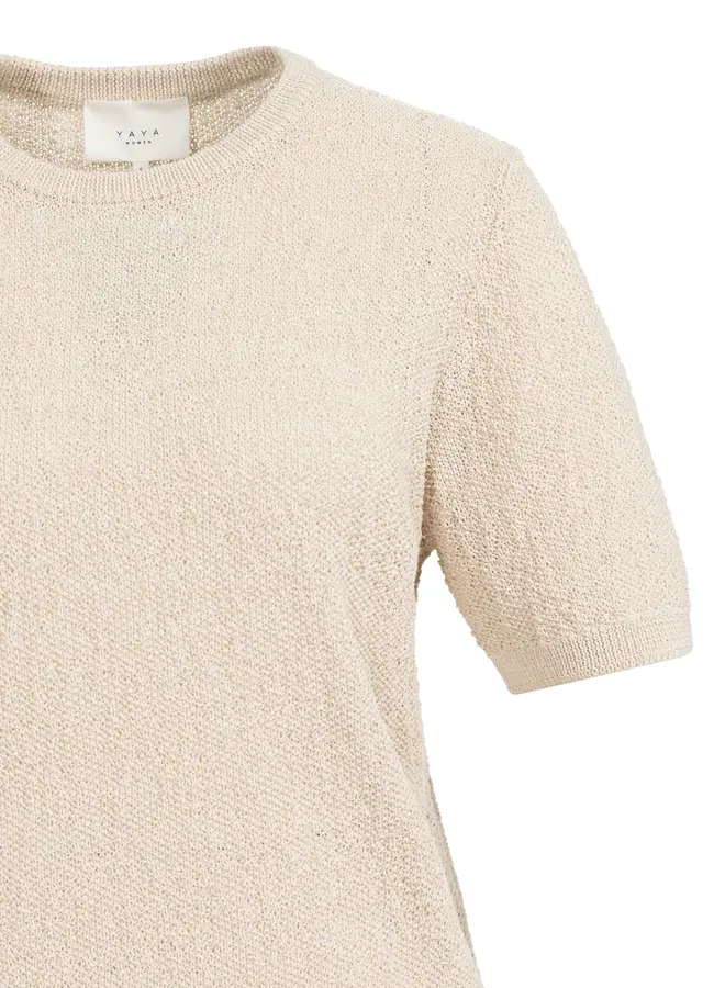 Yaya T-Shirt 01-000564-603 - Desert Beige Dessin