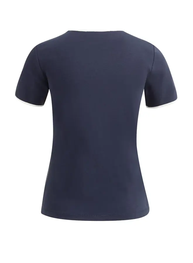 Yaya T-shirt 01-719084-603 - Navy Blazer Blue