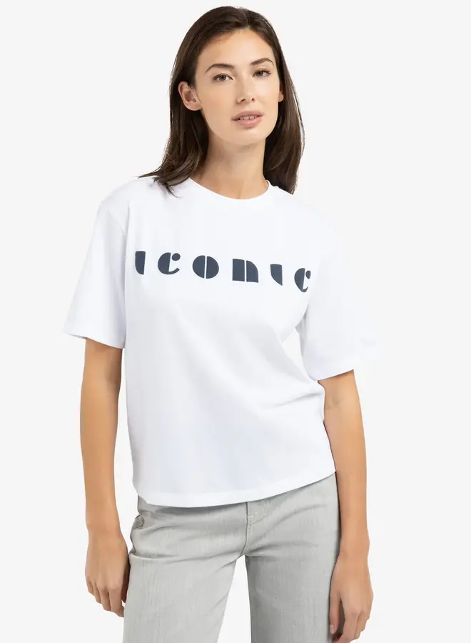 T-shirt 01-719086-603 - Pure White Dessin