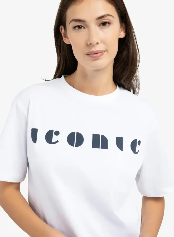 Yaya T-shirt 01-719086-603 - Pure White Dessin