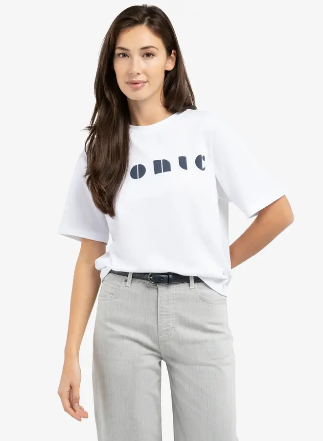 Yaya T-shirt 01-719086-603 - Pure White Dessin