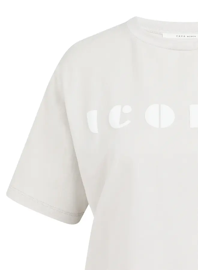 Yaya T-shirt 01-719086-603 - Temple Gray Dessin