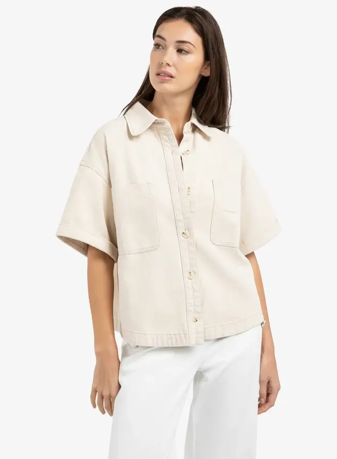 Yaya Denim Jasje 01-511050-603 - Desert Beige Denim