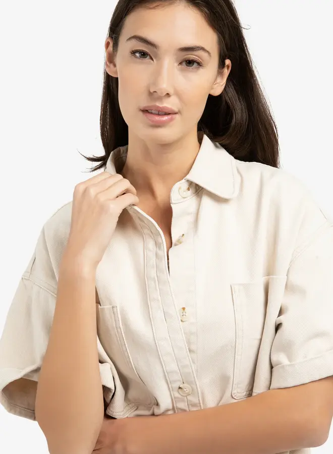 Yaya Denim Jasje 01-511050-603 - Desert Beige Denim