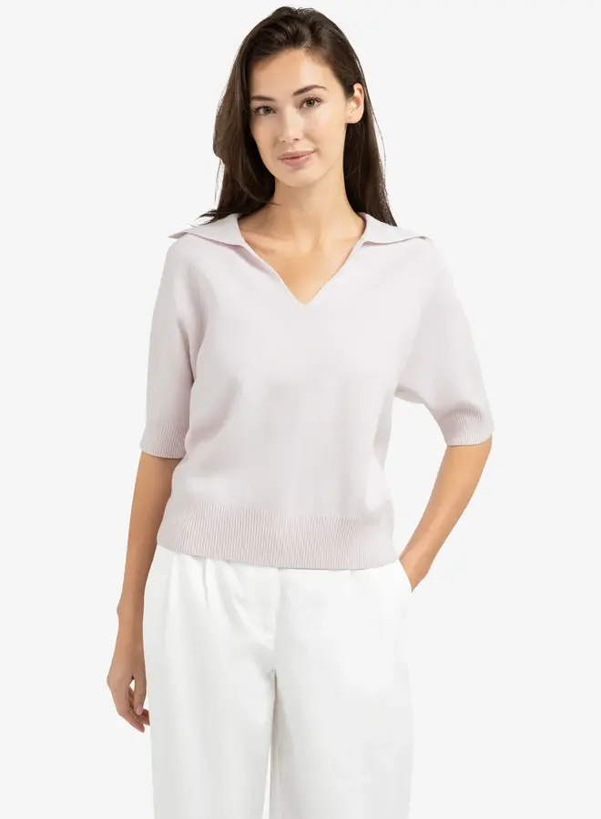 Yaya Top 01-000569-603 - Gray Lilac