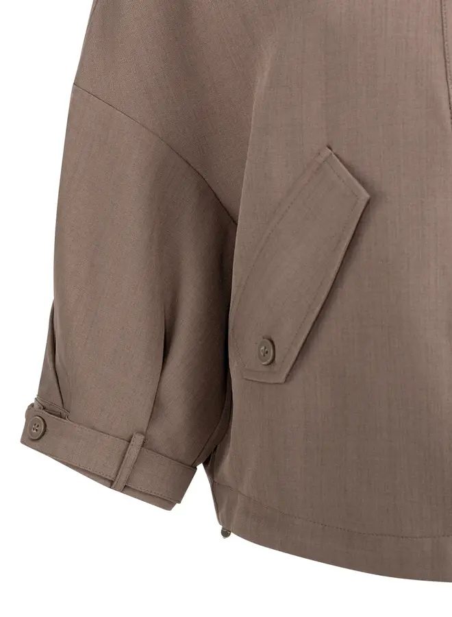 Yaya Blouse 01-201206-603 - Deep Taupe Brown