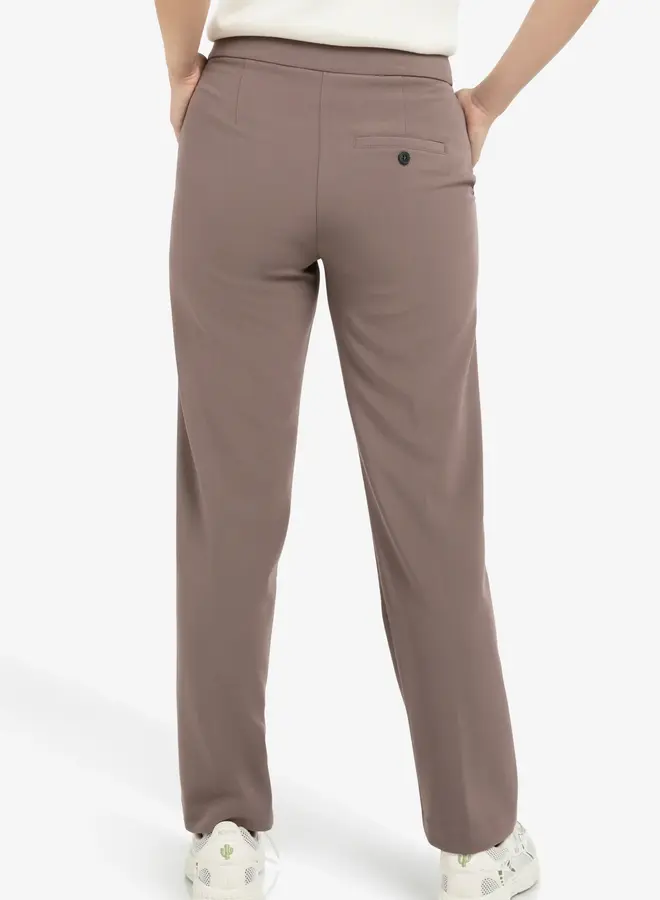 Yaya Pantalon 01-301247-603 - Deep Taupe Brown