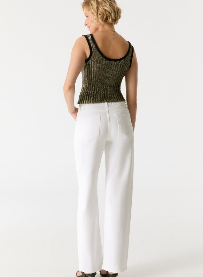 Cup of Joe Wide Leg Jeans Nova - White