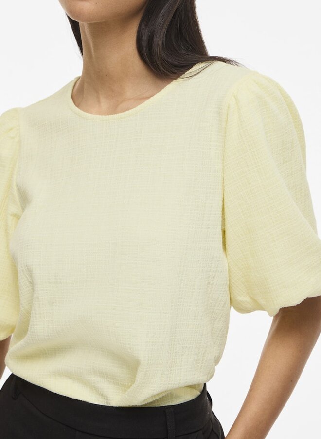 Vila Top VIMALORA 14113267 - Pastel Yellow