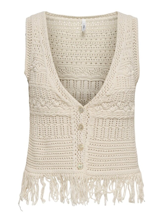 Only Gilet ONLALIX 15364856 - Ecru