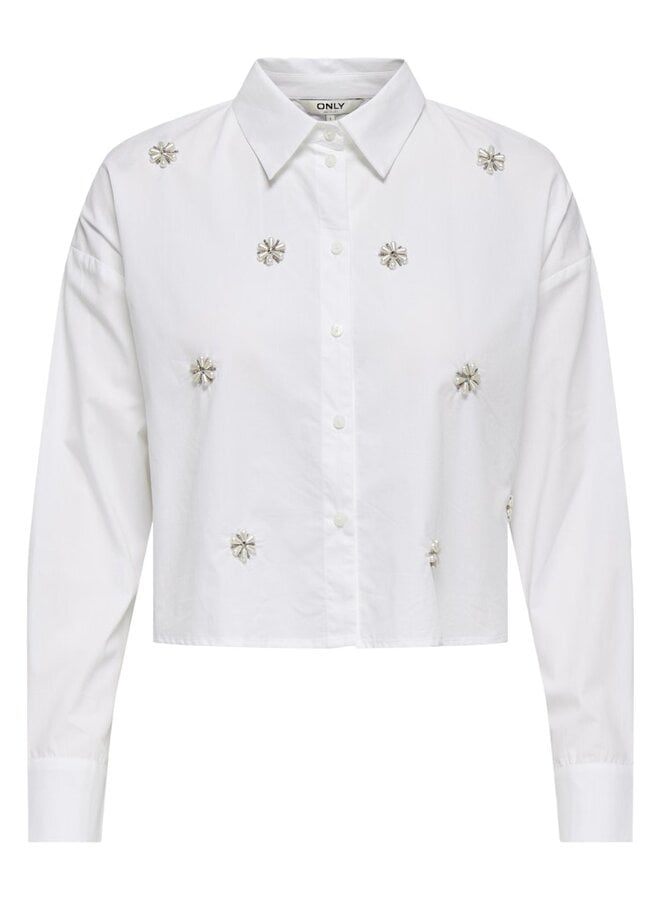 Blouse ONLRITI 15371587 - Bright White