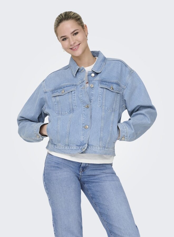 Spijkerjas ONLHARPER 15363548 - Light Blue Denim