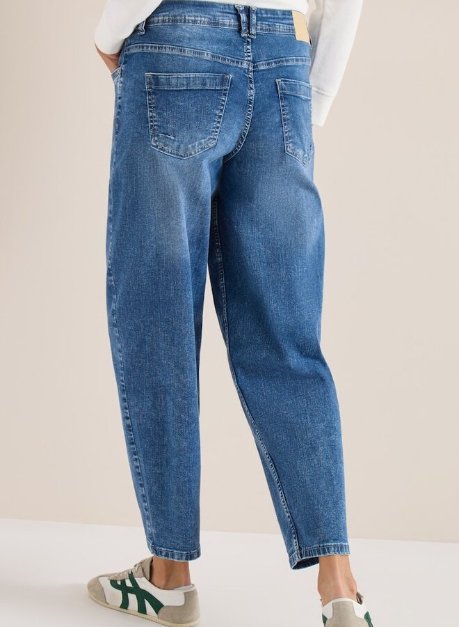 Cecil Jeans Scarlett Barrel 380666 - 10283 Mid Blue Wash