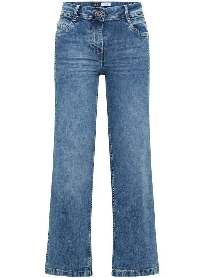 Cecil Jeans Toronto Wide leg 380587 - 10369  Light Blue Washed