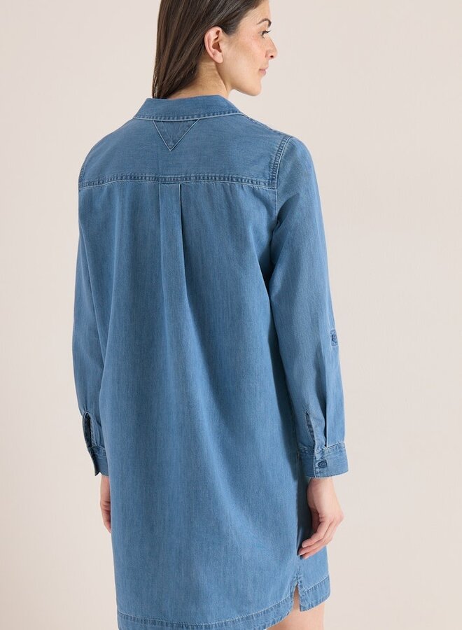 Cecil Jurk Denim Look 144792 - 10281 Mid Blue Wash