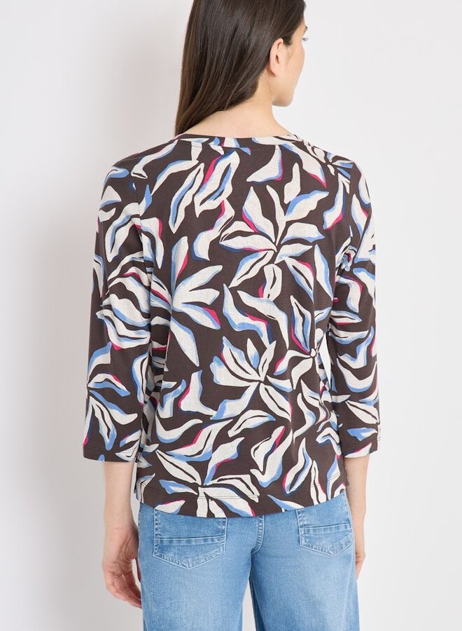 Cecil Shirt Driekwart Mouw 324814 - 37493 Macchiato Brown