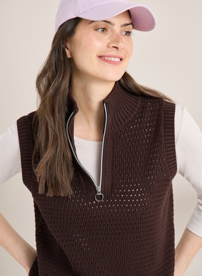 Gilet Gebreid 303815 - 17493 Macchiato Brown