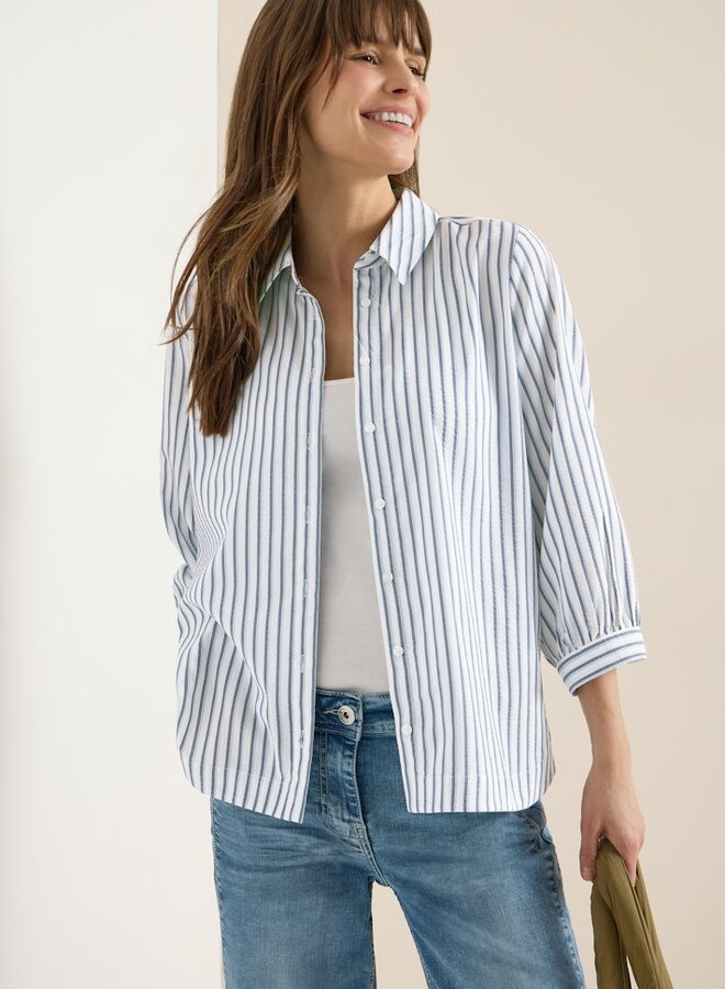 Cecil Blouse 346420 - 37473  Sporty Denim Blue