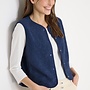 Cecil Gilet Teddy 220309 - 17473  Sporty Denim Blue