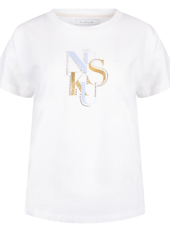 Nukus T-shirt NKS04018 - 315 Offwhite/Cloudy